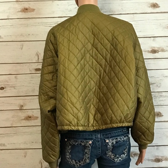 New Free People Easy Quilted Bomber 257 - Picture 3 of 6